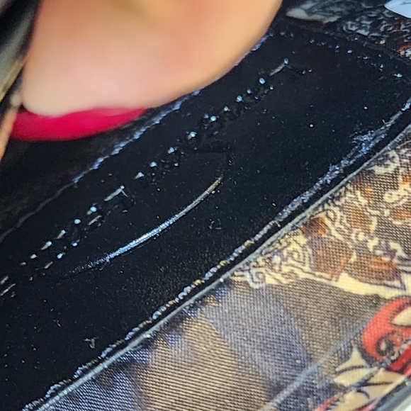 Londgoon Leather Black Crocodile Pattern Crossbody Cards Holder  Bag - Picture 7 of 13